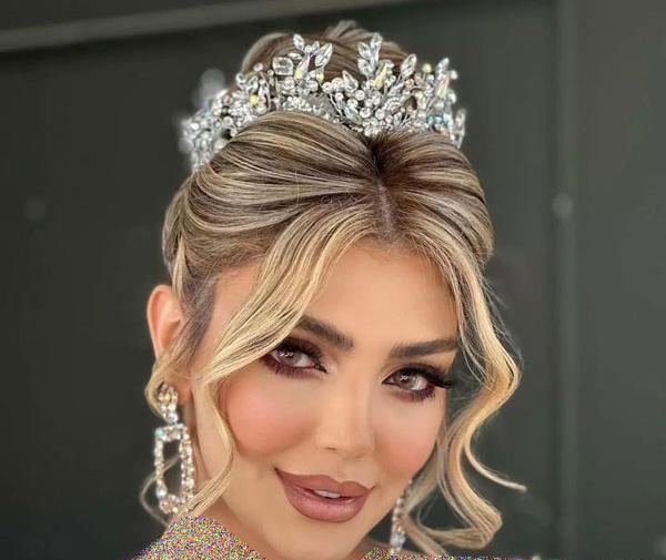عکس شینیون مو ی عروس