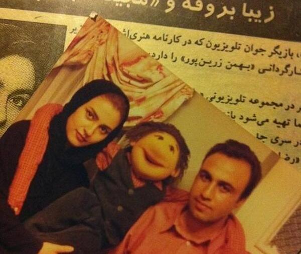 عکس زیبا بروفه با پسرش