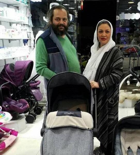 عکس زیبا بروفه با پسرش