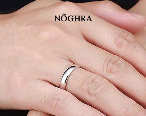 عکس حلقه ازدواج مردانه نقره