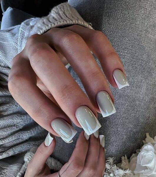 عکس کاشت ناخن ساده و شیک