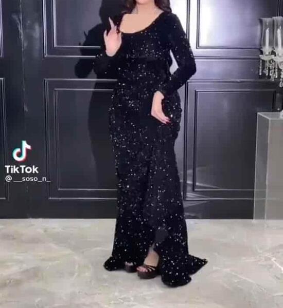 عکس لباس مجلسی شیک پولکی