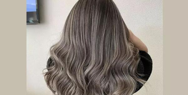 عکس رنگ مو نسکافه ای بدون دکلره