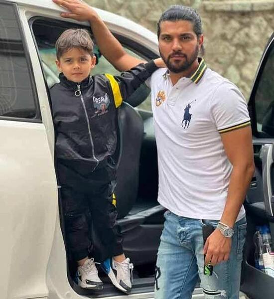 عکس بچه احمد مهرانفر