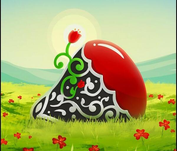 عکس حاج قاسم نقاشی کودکانه