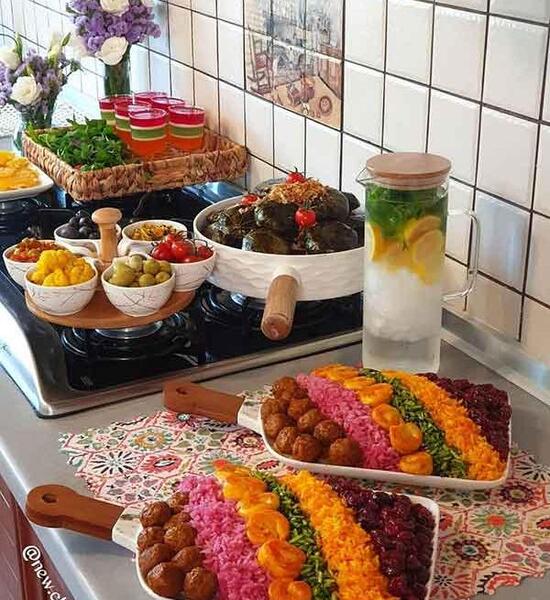 عکس غذای مهمانی نی نی سایت