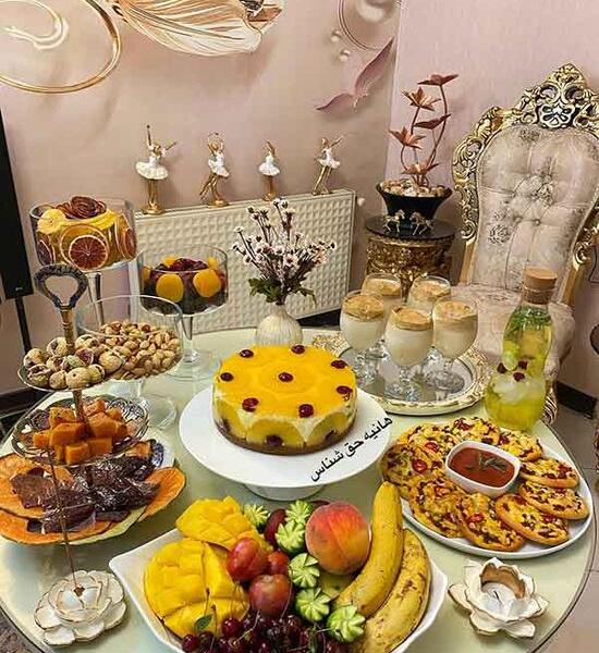 عکس غذای مهمانی نی نی سایت