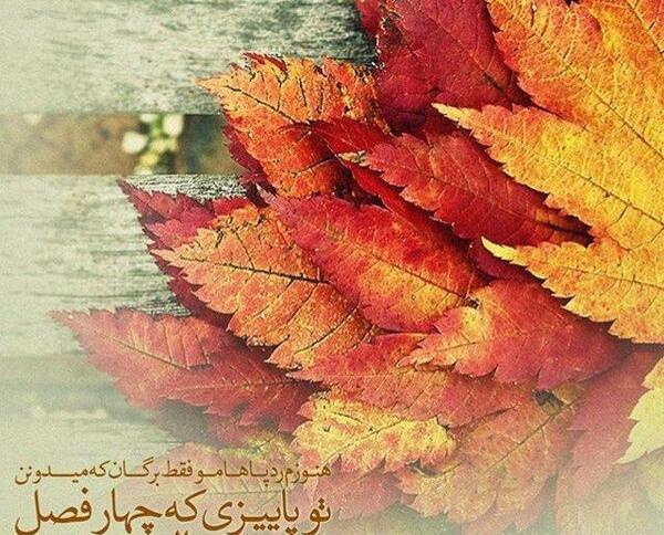 عکس متن پاییز زیبا