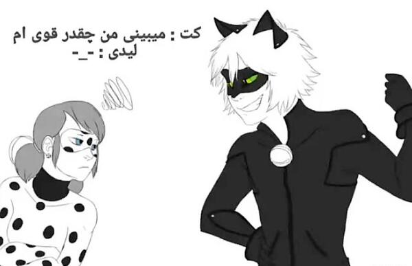 عکس لیدی باگ و کت نوار کمیک