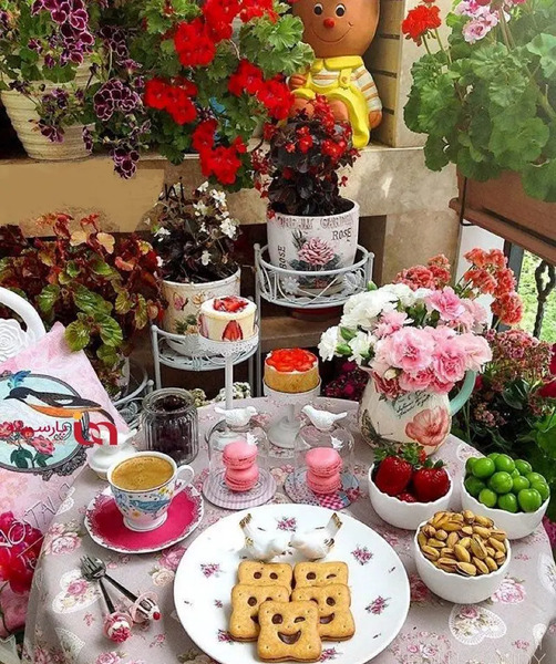 عکس چای عصرانه