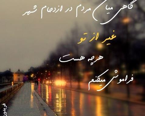 عکس نوشته شعر گرگ فریدون مشیری