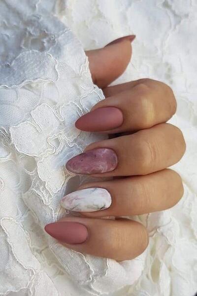 عکس کاشت ناخن گرد