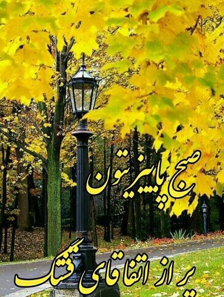 عکس استوری صبح پاییزی بخیر
