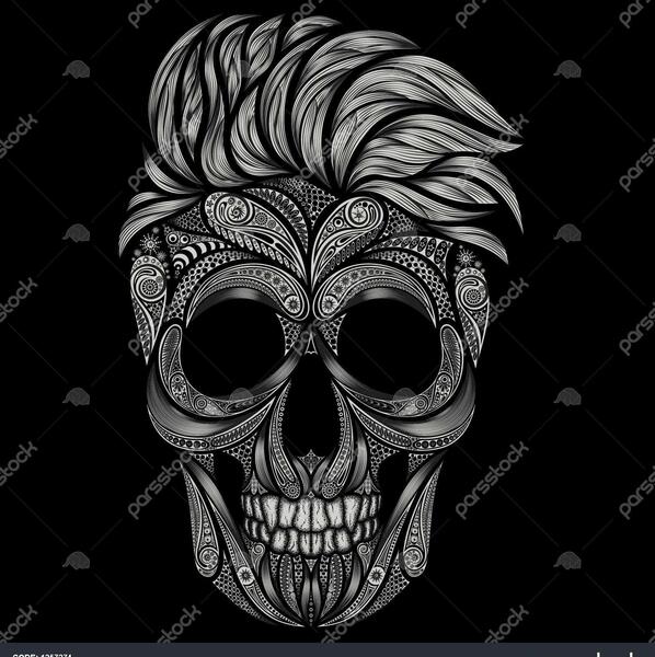 عکس تصویر زمینه جمجمه