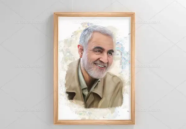 عکس نقاشی قاسم سلیمانی