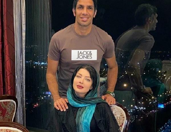 عکس سپهر آزادی و همسرش