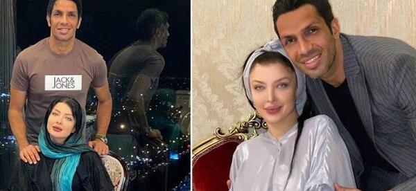 عکس سپهر آزادی و همسرش