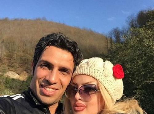 عکس سپهر آزادی و همسرش