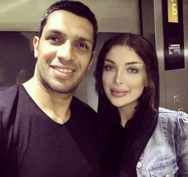 عکس سپهر آزادی و همسرش