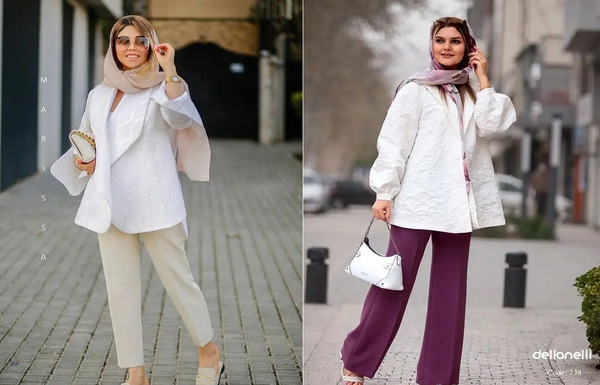 عکس مانتوی سفید