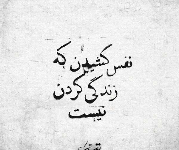 عکس نوشته نفس بکش لعنتی
