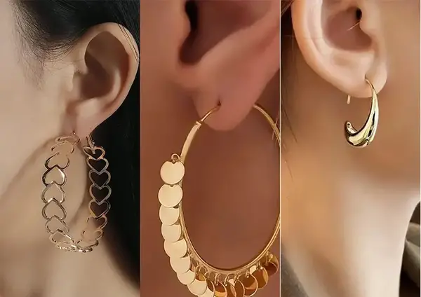 عکس گوشواره حلقه ای ریز