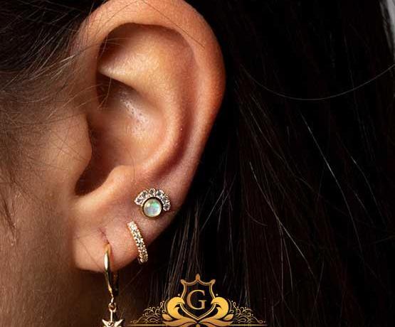 عکس گوشواره حلقه ای ریز