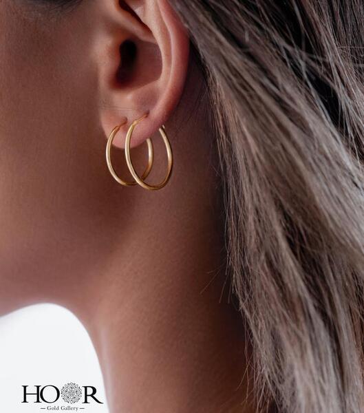 عکس گوشواره حلقه ای ریز