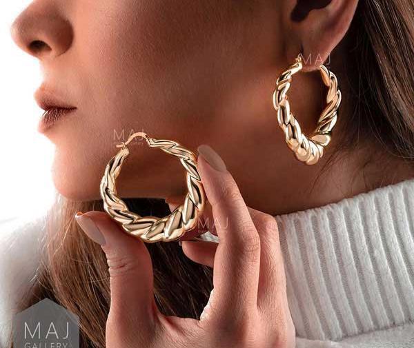 عکس گوشواره حلقه ای ریز