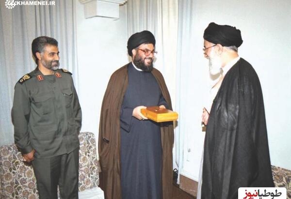 عکس حاج قاسم سلیمانی با خامنه ای