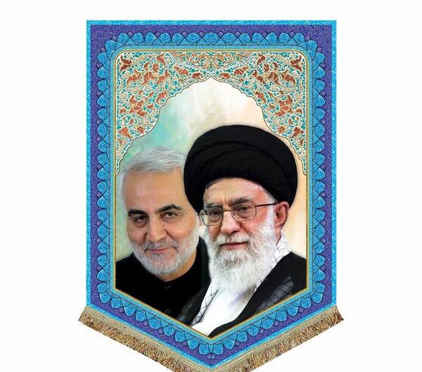 عکس حاج قاسم سلیمانی با خامنه ای