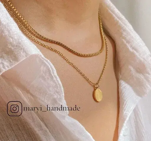 عکس گردنبند دوتایی