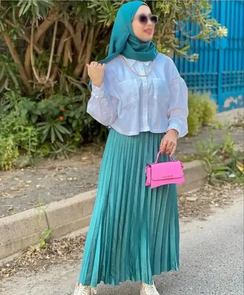 عکس دامن پلیسه ای