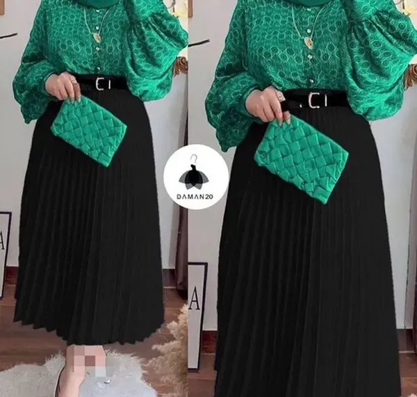 عکس دامن پلیسه ای