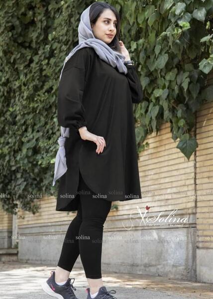 عکس مدل مانتو دخترانه مشکی