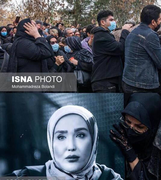 عکس زهره فکور صبور تشییع جنازه