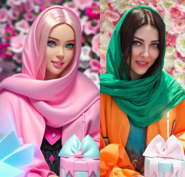 عکس ایران صورتی