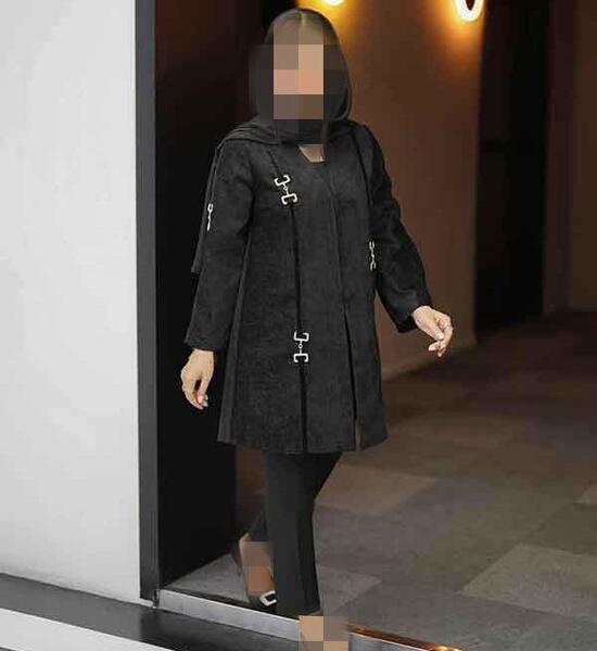 عکس مدل مانتو جدید قرمز و مشکی