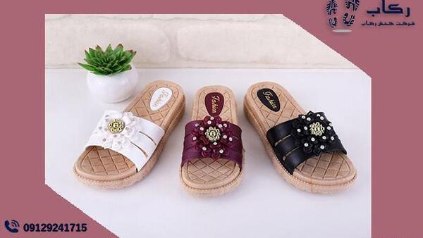 عکس دمپایی دخترانه گلدار