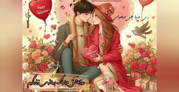 عکس نوشته ولنتاین چیه