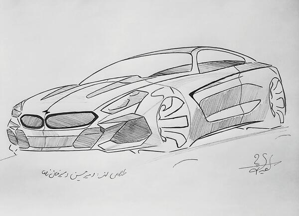 عکس نقاشی بی ام و