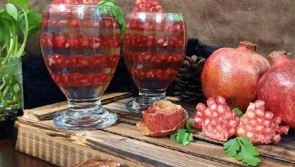 عکس ایده برای ژله انار