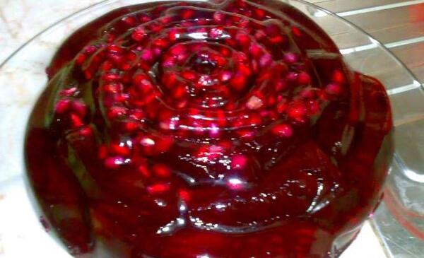 عکس ایده برای ژله انار