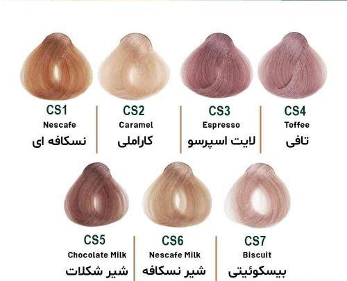 عکس رنگ مو قهوه ای تافی
