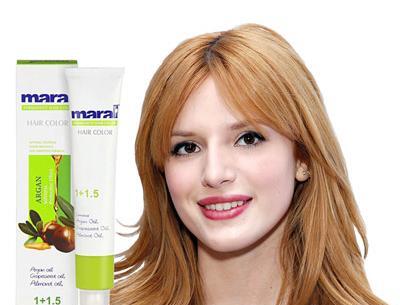 عکس رنگ مو قهوه ای تافی