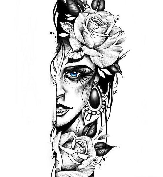 عکس تاتو روی دست خام