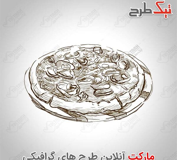 عکس طرح نقاشی غذا