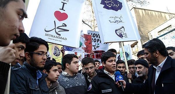عکس اهانت فرانسه به پیامبر