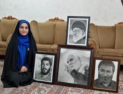 عکس سردار سلیمانی زمینه مشکی