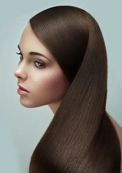 عکس رنگ مو گردویی روشن